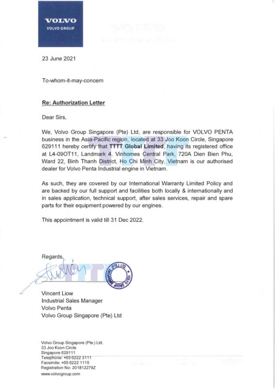 Volvo Penta price list 2020, 2021 for India generator engine