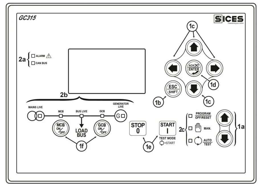 Sices generator controller manual