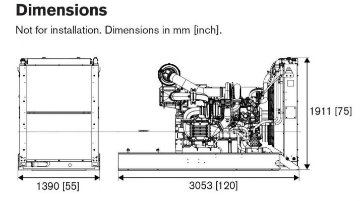 Volvo Penta TWD1645GE dimensions
