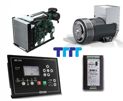 Cấu tạo máy phát điện, động cơ, đầu phát điện