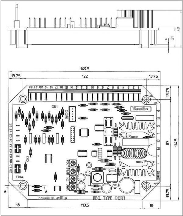 DER1 Mecc Alte Avr - Digital & Automatic Voltage Regulator