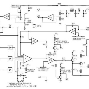 Mecc Alte UVR6 AVR- Automatic Voltage Regulator Sơ đồ mạch UVR6