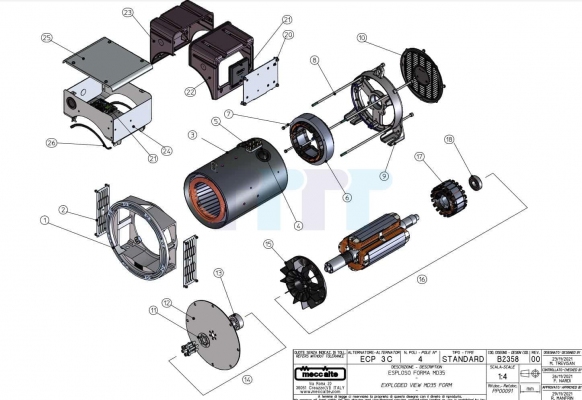 Phụ tùng Mecc Alte từ Ý có công nghệ gì nổi bật Mecc Alte ECP3 2 TTTT