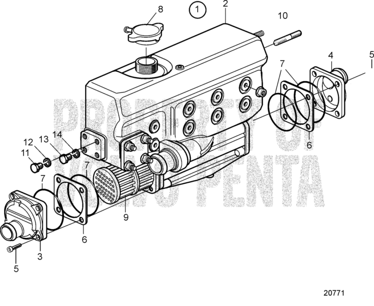 Volvo Penta heat exchanger parts for sale with best price