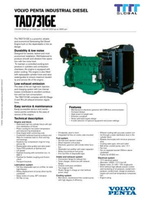 TAD731GE PDF – Tài liệu động cơ Volvo Penta cho máy phát điện | Tải miễn phí 2025 Ứng dụng của tài liệu động cơ TAD731GE trong thực tế